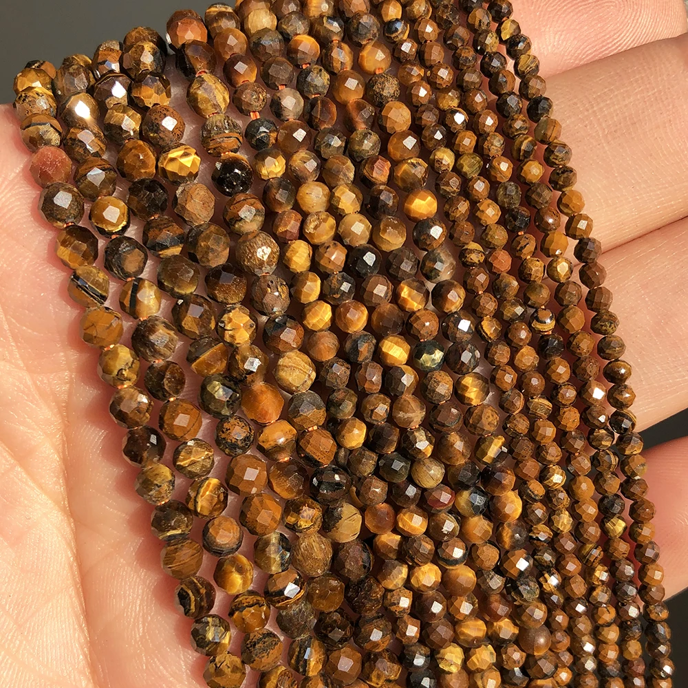 Wholesale Natural Faceted 2/3/4MM Yellow Tiger Eye Stone Beads For Jewelry Making DIY
Wholesale Natural Faceted 2/3/4MM Yellow Tiger Eye Stone Beads For Jewelry Making DIY