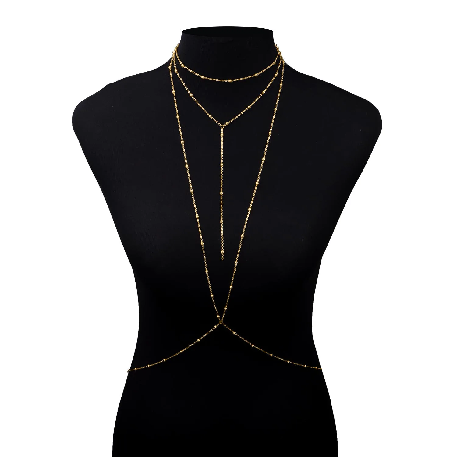 Woman Multipurpose Sexy bikini Round Bead Alloy Accessory Breast Chain Jewelry Body Chain, Silver,gold
Woman Multipurpose Sexy bikini Round Bead Alloy Accessory Breast Chain Jewelry Body Chain, Silver,gold