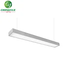 modern tube lights fixture led hanging office lights linear pendant light