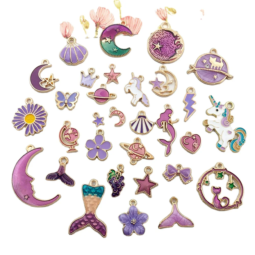 31 PCS Unicorn Alloy Pendant Mermaid Charms for Jewelry Making Bracelet Necklace Earring
31 PCS Unicorn Alloy Pendant Mermaid Charms for Jewelry Making Bracelet Necklace Earring