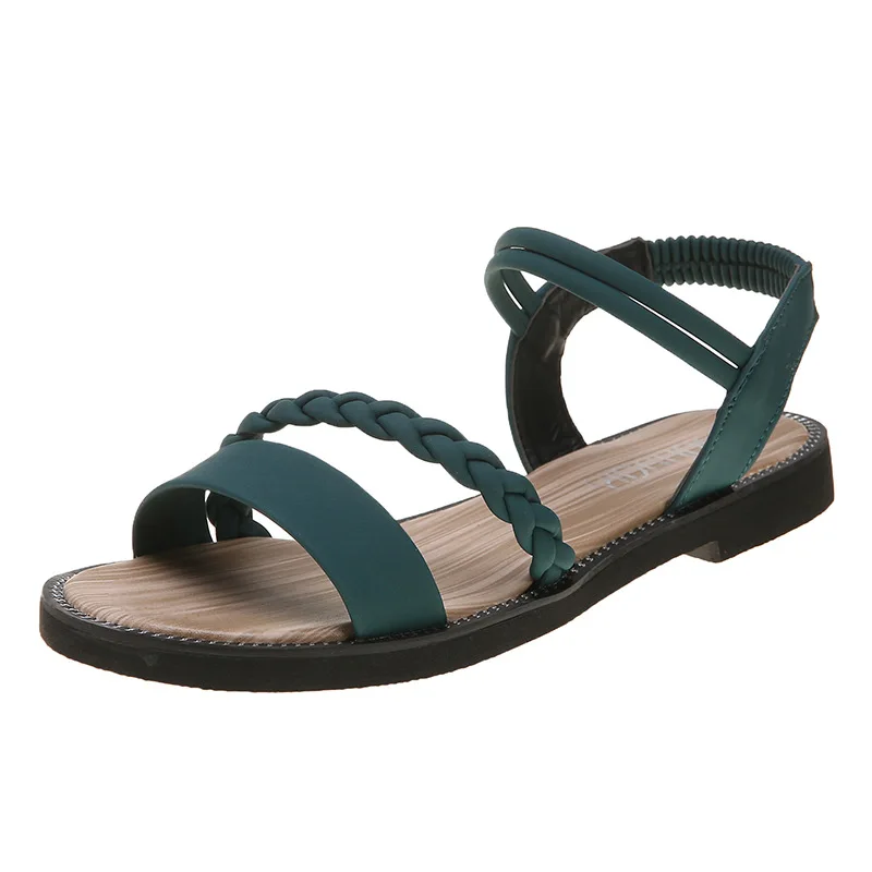 Fashion Simple Ladies Roman Sandals Solid Color Flat Open Toe Hollow Ankle Strap Ladies Beach Sandals
Fashion Simple Ladies Roman Sandals Solid Color Flat Open Toe Hollow Ankle Strap Ladies Beach Sandals