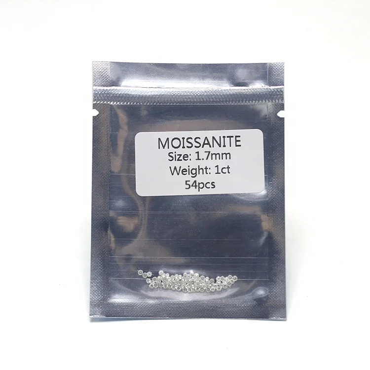 Wholesale small size 1.7mm 1.75mm DEF VVS white round cut shape loose synthetic moissanite
Wholesale small size 1.7mm 1.75mm DEF VVS white round cut shape loose synthetic moissanite