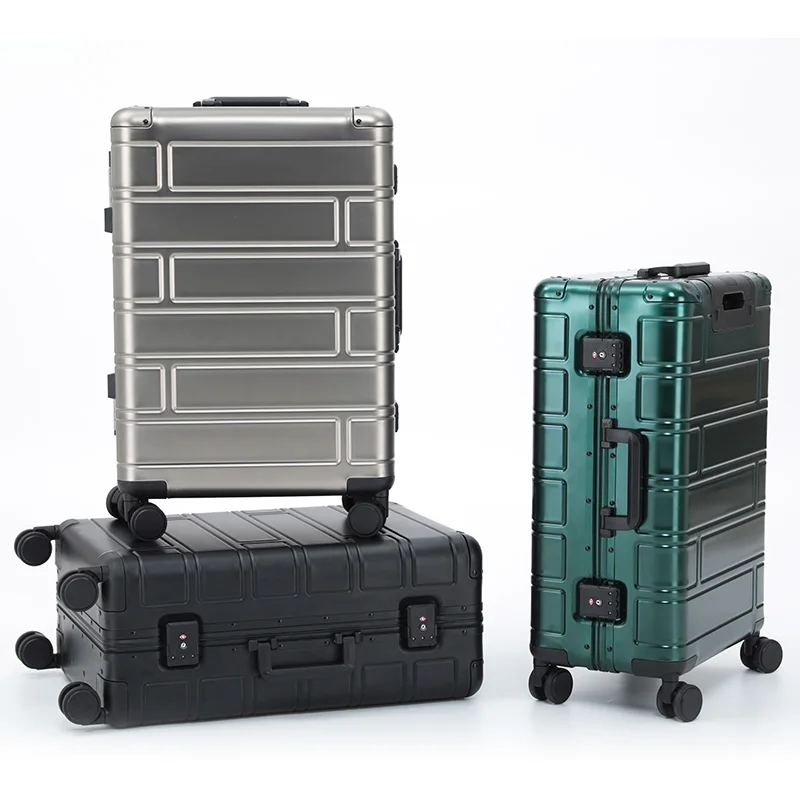 2020 New custom logo luxury carry on suitcase 100% aluminum travel luggage, Sliver ,red,black,gold,blue,green
2020 New custom logo luxury carry on suitcase 100% aluminum travel luggage, Sliver ,red,black,gold,blue,green