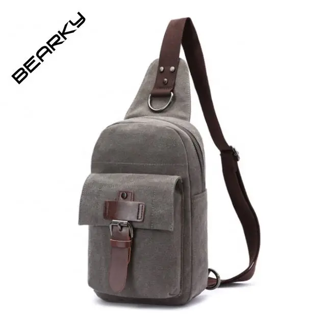Bearky Cotton canvas chest crossbody bag sport travel, Black navy green or customized
Bearky Cotton canvas chest crossbody bag sport travel, Black navy green or customized