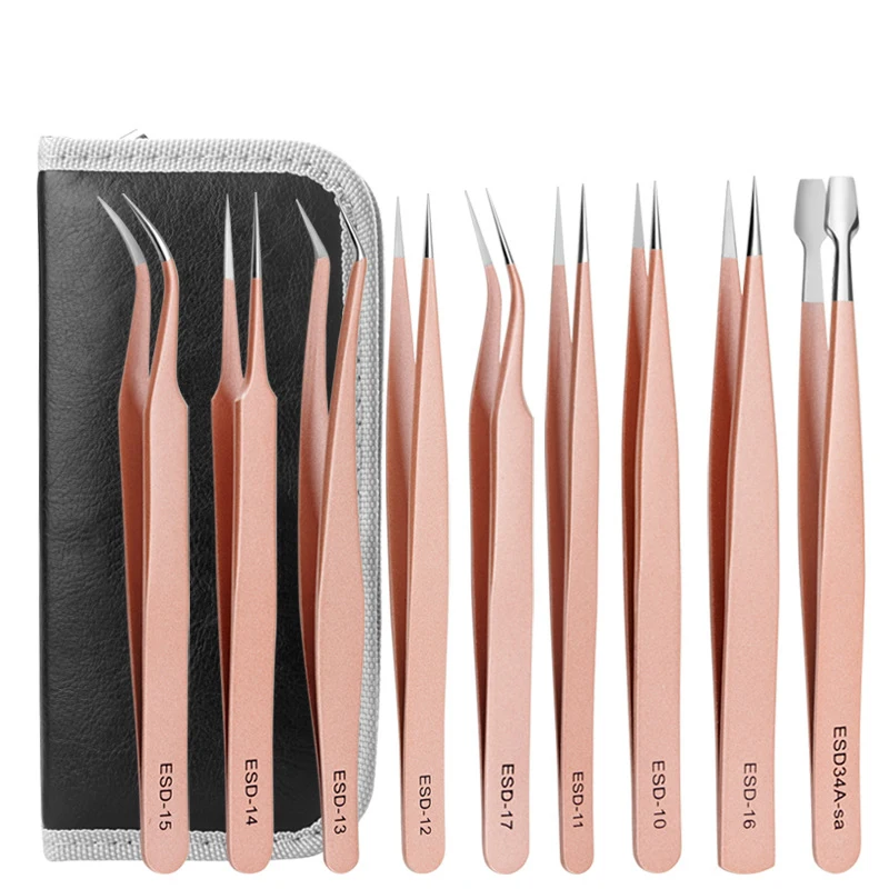 2021 Rose Gold Volume Eyelashes Applicator Tweezers Package Private Label Eyelash Tweezers Stainless Steel Set Eyelash Tweezers
2021 Rose Gold Volume Eyelashes Applicator Tweezers Package Private Label Eyelash Tweezers Stainless Steel Set Eyelash Tweezers