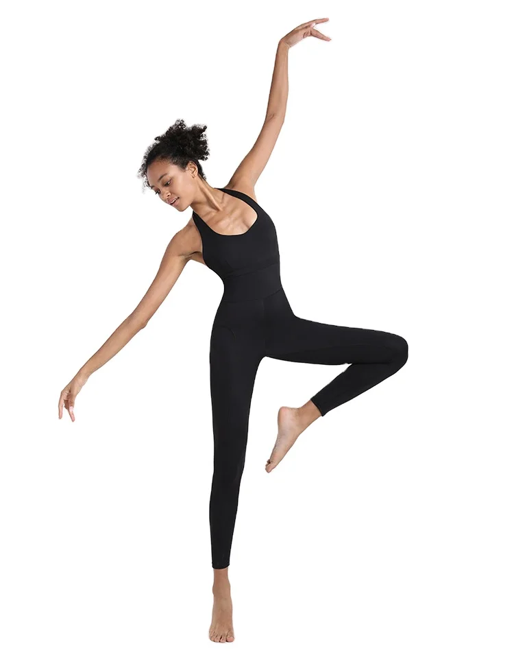 European and American ladies new one-piece workout exercise outfit aerial yoga clothes skinny slimming halter beauty back jumpsu
European and American ladies new one-piece workout exercise outfit aerial yoga clothes skinny slimming halter beauty back jumpsu