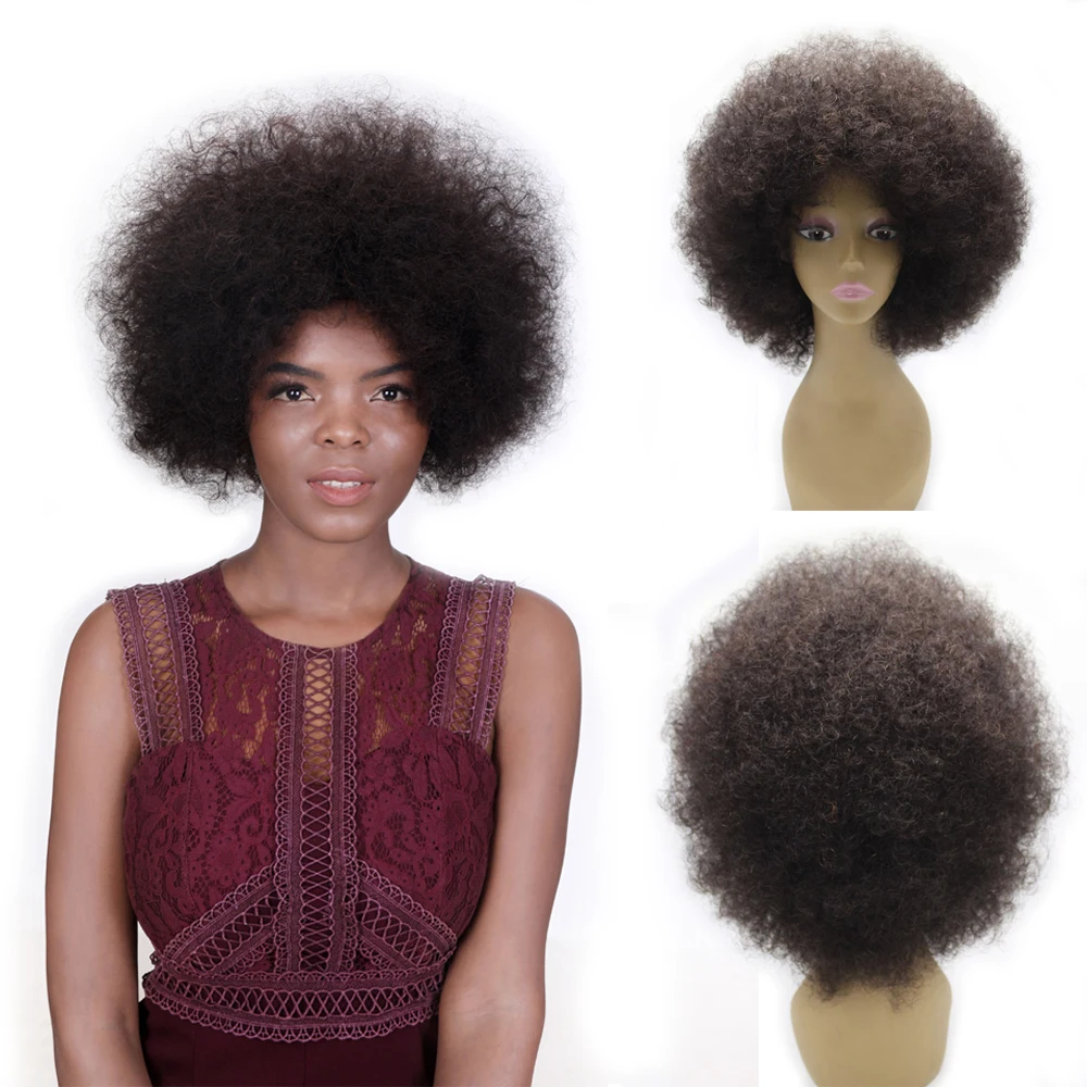 Factory Wholesale Cheap Fan Wig Afro Short Kinky Curly Brazilian Human Hair Wigs for Black Women
Factory Wholesale Cheap Fan Wig Afro Short Kinky Curly Brazilian Human Hair Wigs for Black Women