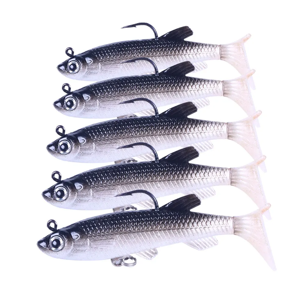 Black back white body 12.5g Lead Head Jig Lure Soft Fishing Bait With Triangle Hook, 7 colors
Black back white body 12.5g Lead Head Jig Lure Soft Fishing Bait With Triangle Hook, 7 colors