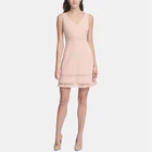Women's Fashionable V-Neck Sexy Lace Mini A-Line Dress