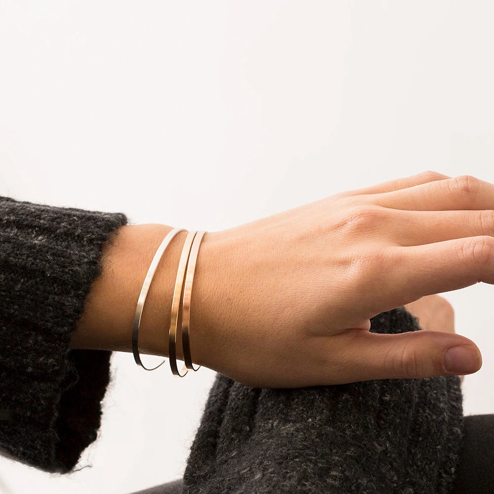 Fashion jewelry minimalist female cuff bangle stainless steel bracelet ladies charm bracelet, As picture
Fashion jewelry minimalist female cuff bangle stainless steel bracelet ladies charm bracelet, As picture