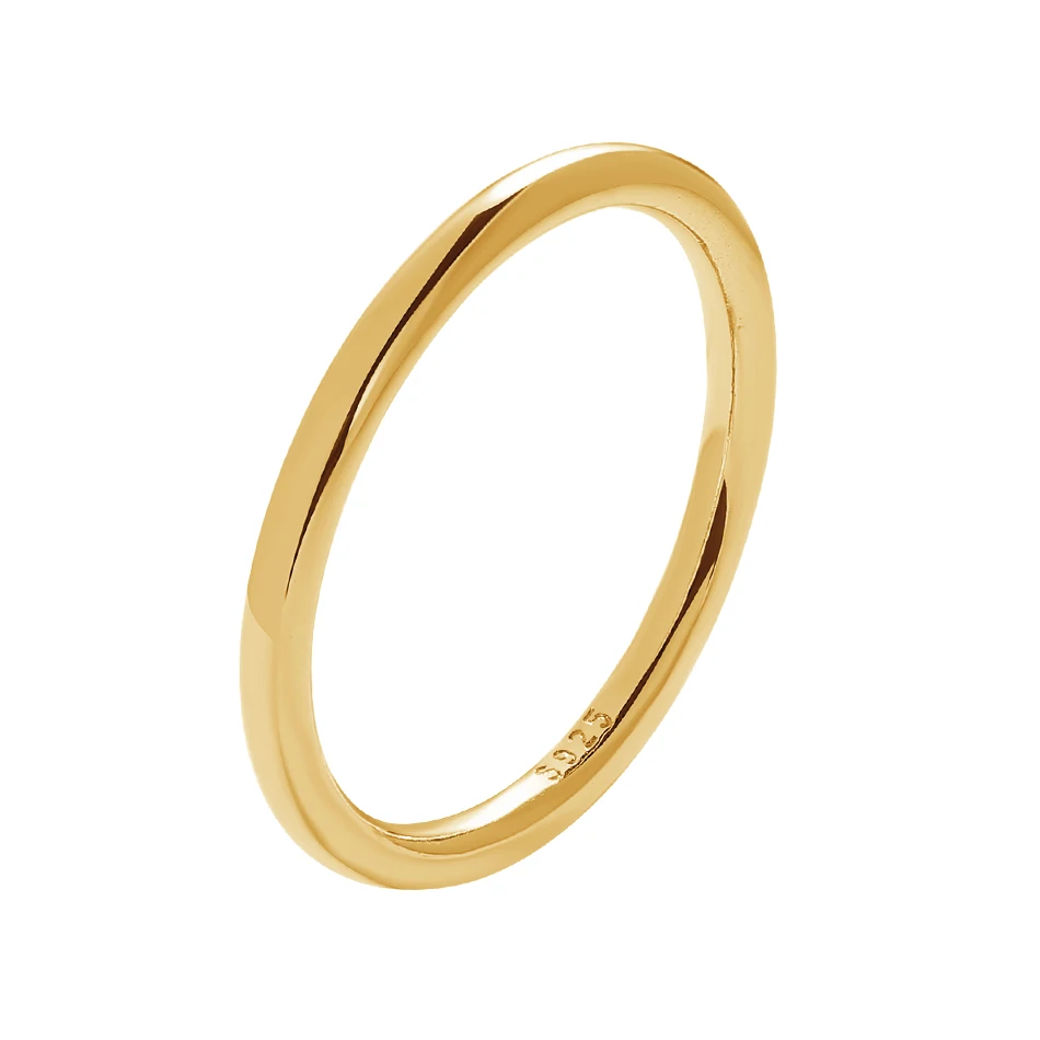 Wholesale Fashion Jewelry 925 Sterling Silver 18k Gold Plated Thin Band Ring For Women
Wholesale Fashion Jewelry 925 Sterling Silver 18k Gold Plated Thin Band Ring For Women