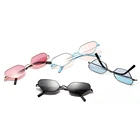 Designer custom logo printed color lenses shades sunglasses