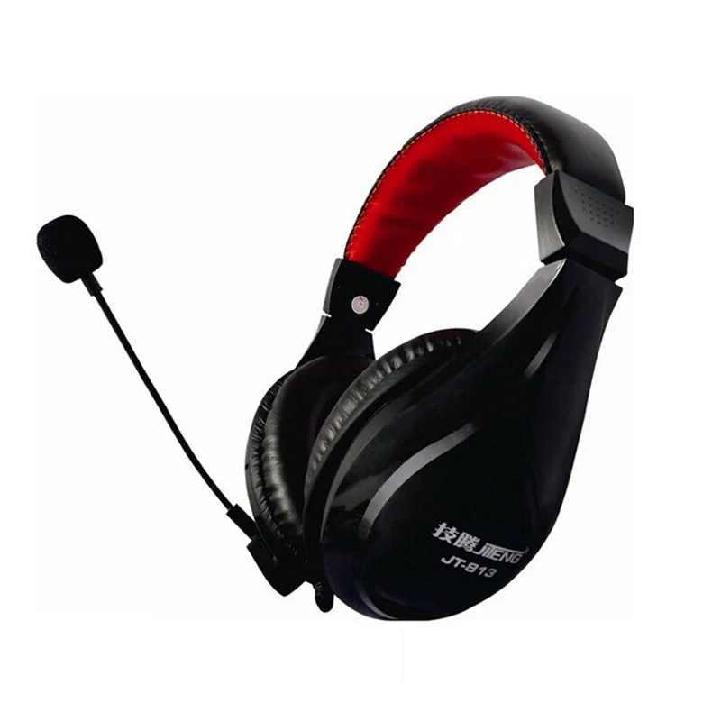 JT-813 stereo dual-use 3.5mm single / dual plug phone Computer headphone gaming headset with microphone
JT-813 stereo dual-use 3.5mm single / dual plug phone Computer headphone gaming headset with microphone