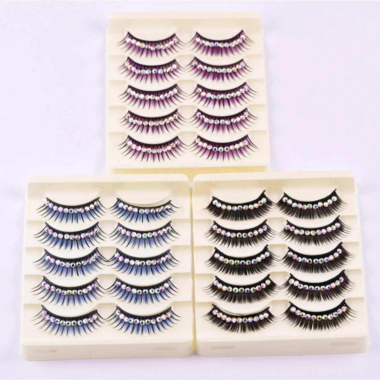 5 Pairs Colorful Glitter Shimmery Synthetic Eyelash Extensions Diamond Jewel Eye Lashes Stage Performance Latin Dance T Stage
5 Pairs Colorful Glitter Shimmery Synthetic Eyelash Extensions Diamond Jewel Eye Lashes Stage Performance Latin Dance T Stage