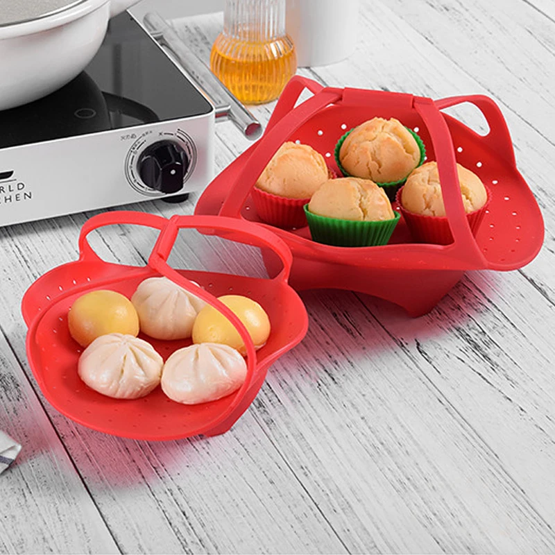100% Food Grade Flexible Vegetable Food Compatible Silicone Steamer Basket For Pot Pressure Cooker
100% Food Grade Flexible Vegetable Food Compatible Silicone Steamer Basket For Pot Pressure Cooker