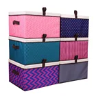 600D Oxford Cloth Clothing Toy Multifunctional Washable Foldable eco friendly oxford fabric cloth organizer storage box