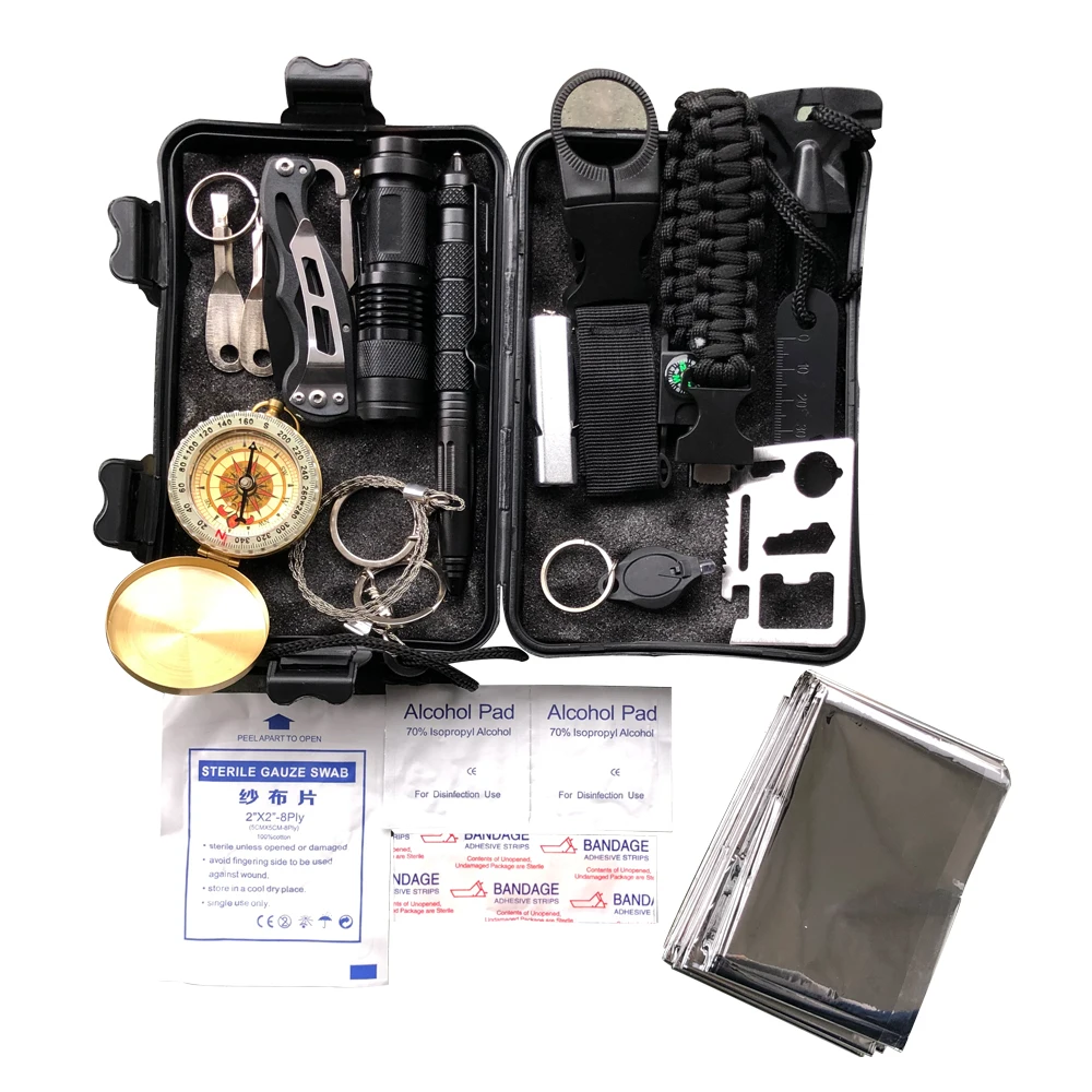 Outdoor Hiking and Camping Tactical Survival Bag, Survival Gear ,Emergency Survival Equipment Tools Kit, Black/orange/dark brown
Outdoor Hiking and Camping Tactical Survival Bag, Survival Gear ,Emergency Survival Equipment Tools Kit, Black/orange/dark brown