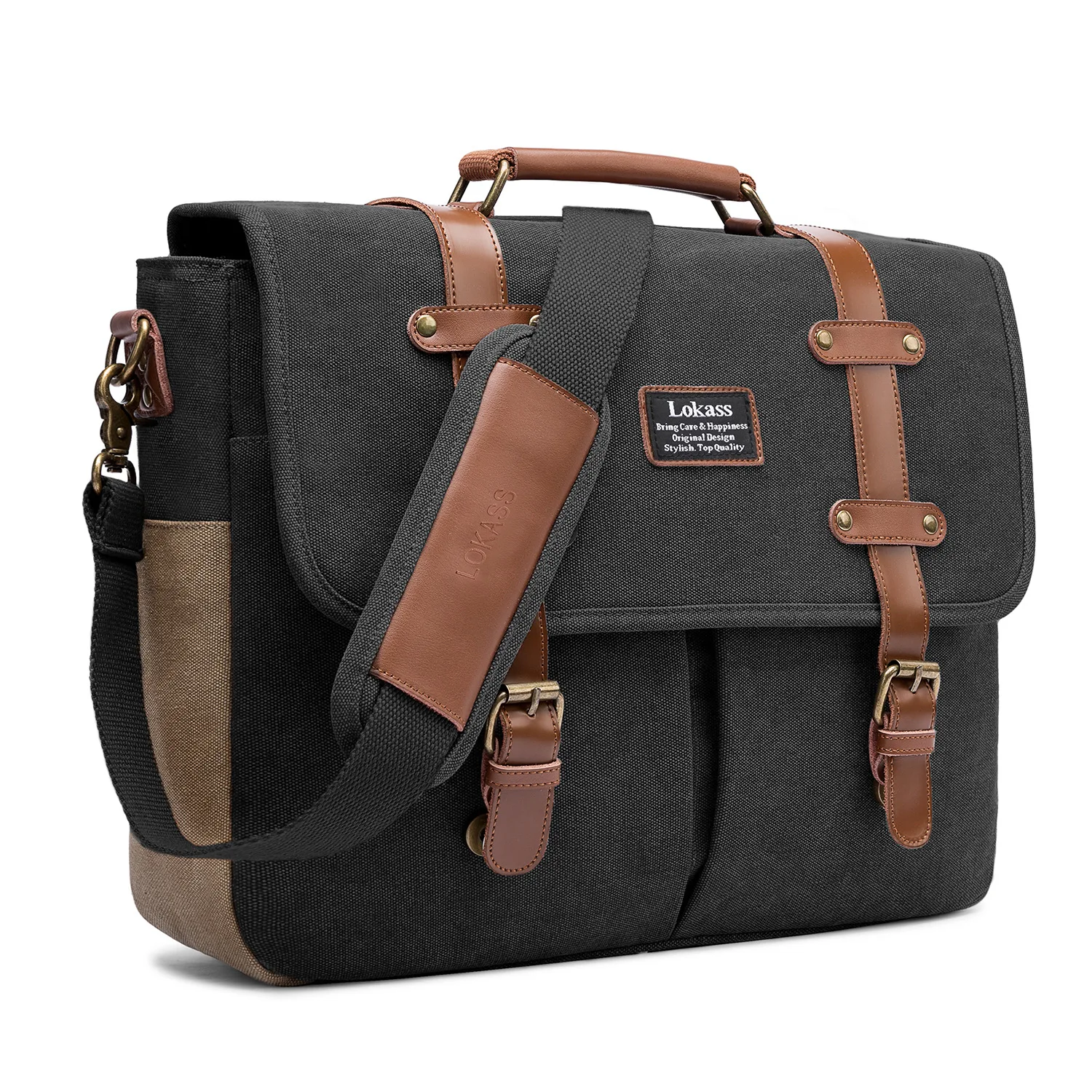 TB082 Fashion business large capacity shoulder bag crossbody computer canvas laptop messenger bags, Black
TB082 Fashion business large capacity shoulder bag crossbody computer canvas laptop messenger bags, Black