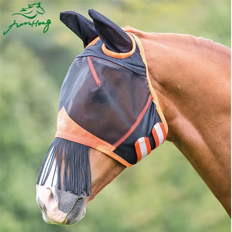 2020 Hot Tassels Breathable Horse Fly Mask High Quality Protection Fly Horse Mask, Customized color
2020 Hot Tassels Breathable Horse Fly Mask High Quality Protection Fly Horse Mask, Customized color
