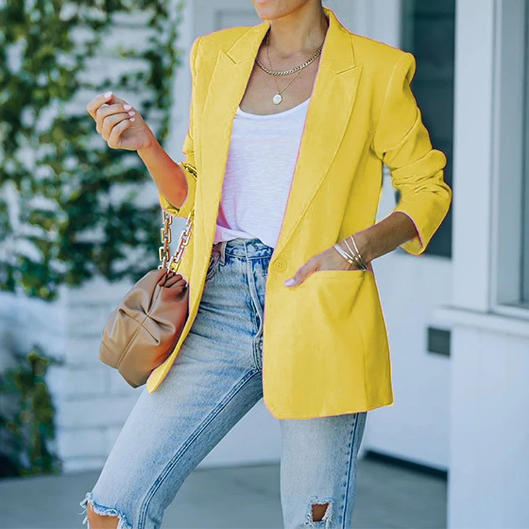R30166S 2023 Spring Blazers Women Coat Loose Women's Jacket Green Casual Female Blazers Woman Fashion Formal Elegant Coat Office
R30166S 2023 Spring Blazers Women Coat Loose Women's Jacket Green Casual Female Blazers Woman Fashion Formal Elegant Coat Office