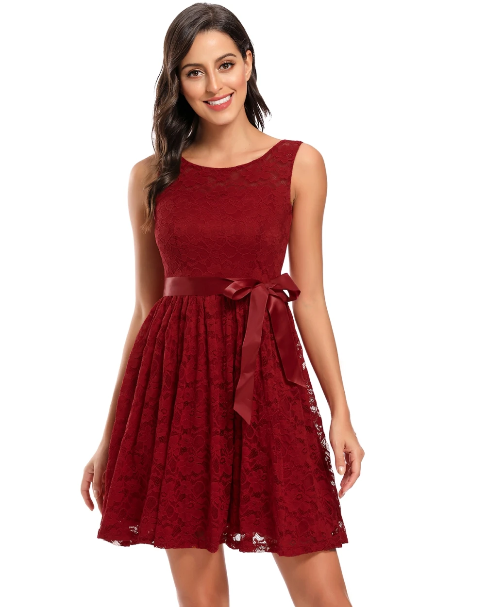 2021 New Arrival Summer Ladies Fashion Sweet Lace Bride Solid Color Sleeveless High Waist Evening Short Cocktail Dresses, Picture color
2021 New Arrival Summer Ladies Fashion Sweet Lace Bride Solid Color Sleeveless High Waist Evening Short Cocktail Dresses, Picture color