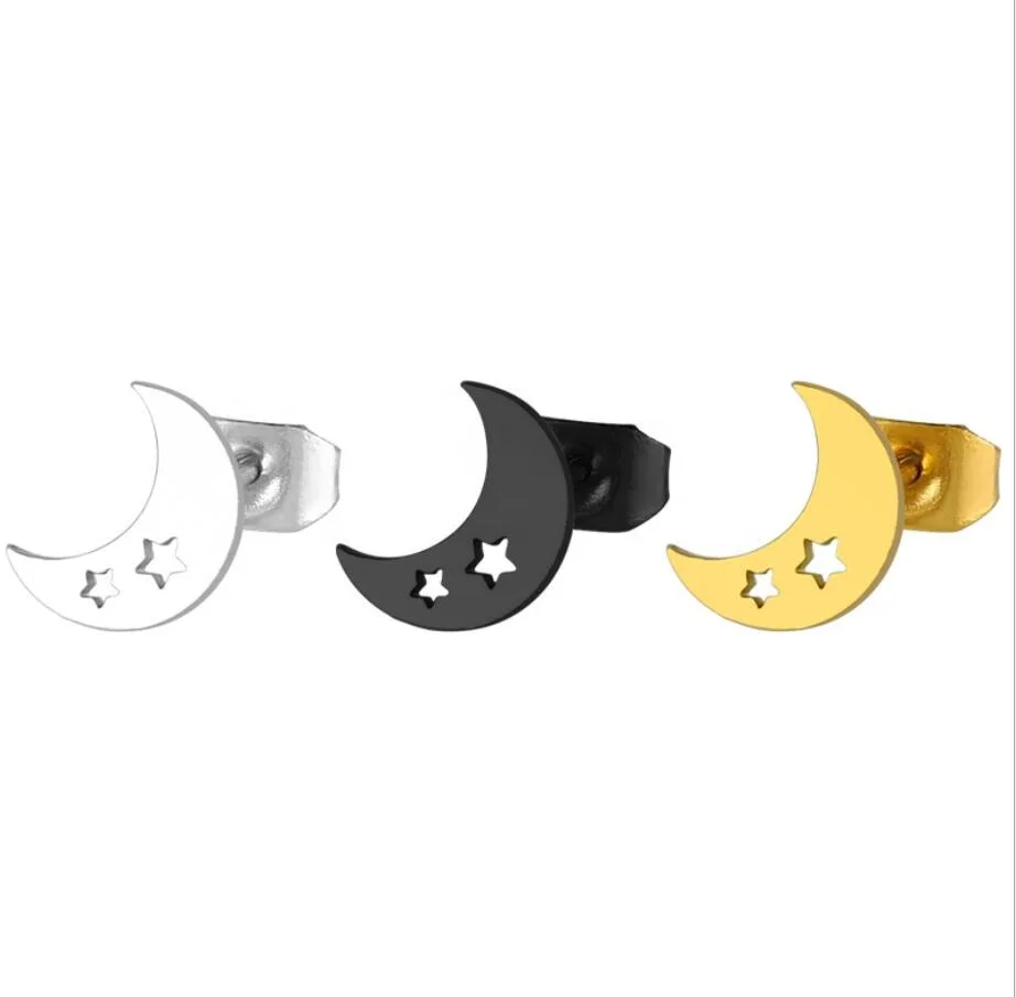 2021 new women star moon Stud earrings simple stainless steel Earrings Jewelry for girls
2021 new women star moon Stud earrings simple stainless steel Earrings Jewelry for girls