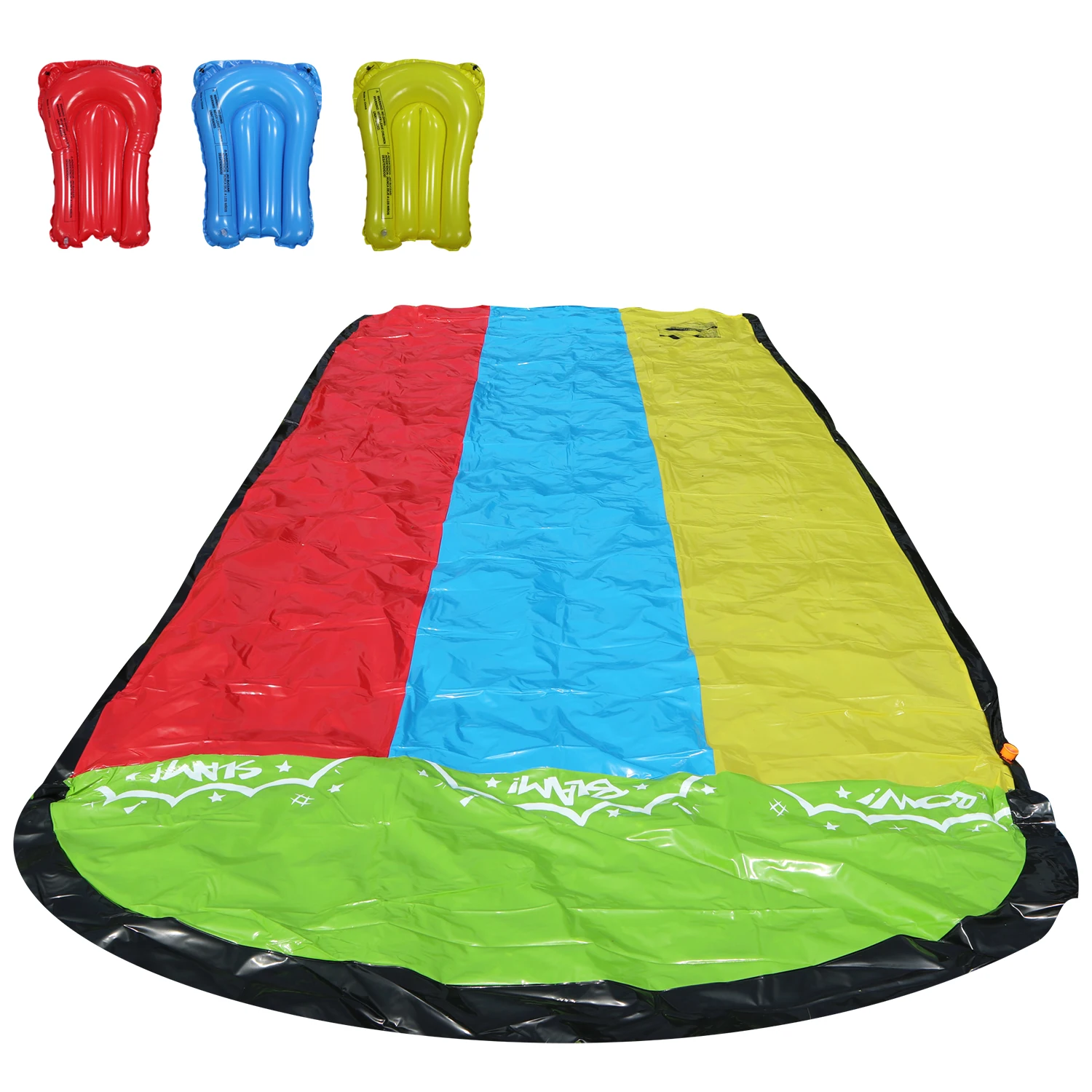 Outdoor Triple Racer Water Spray Slip Slide Kids Children Water Park Play Equipment
Outdoor Triple Racer Water Spray Slip Slide Kids Children Water Park Play Equipment