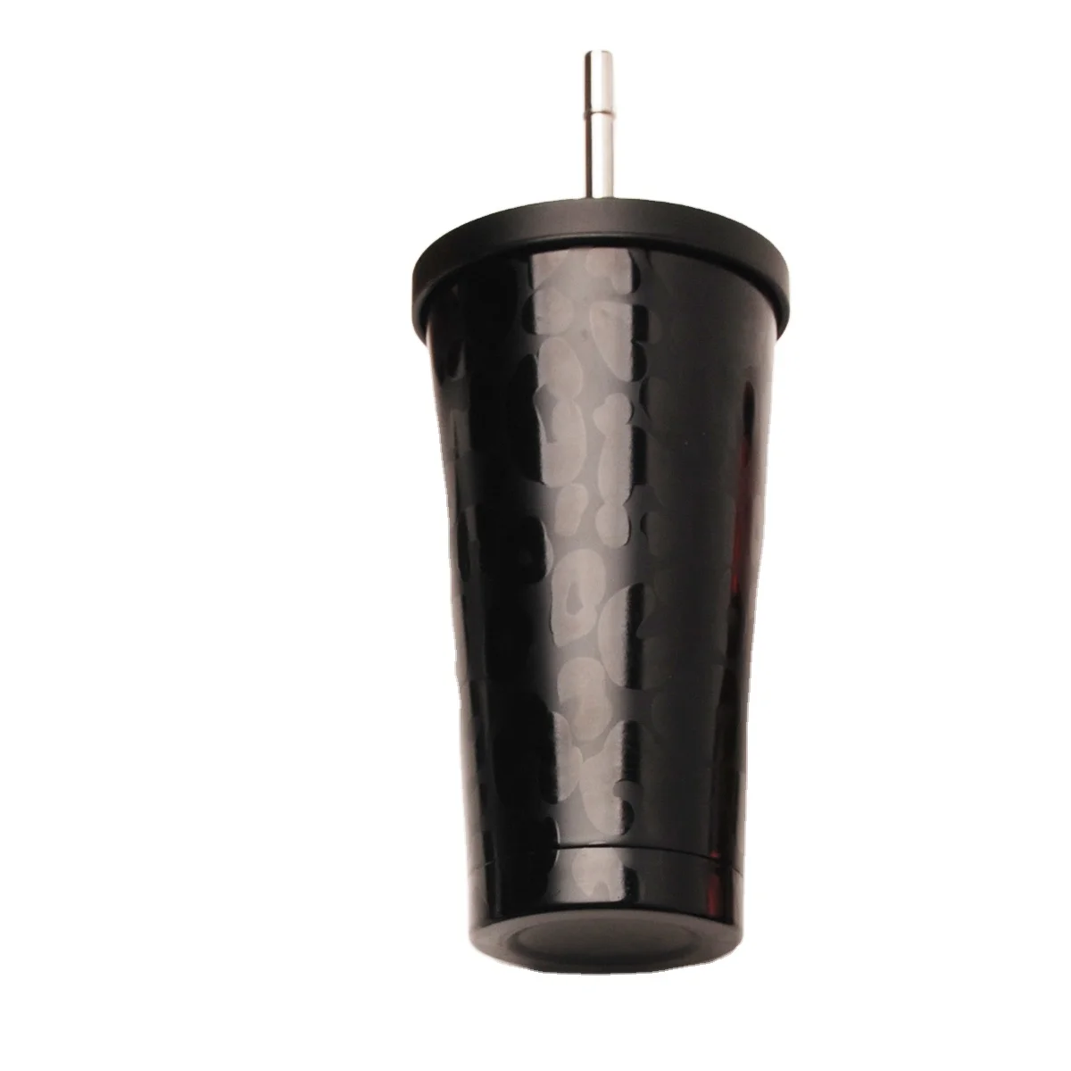 Black Leopard Printed Coffee Mugs Double Wall Stainless Steel Cups Vacuum Tumbler with Straw
Black Leopard Printed Coffee Mugs Double Wall Stainless Steel Cups Vacuum Tumbler with Straw
