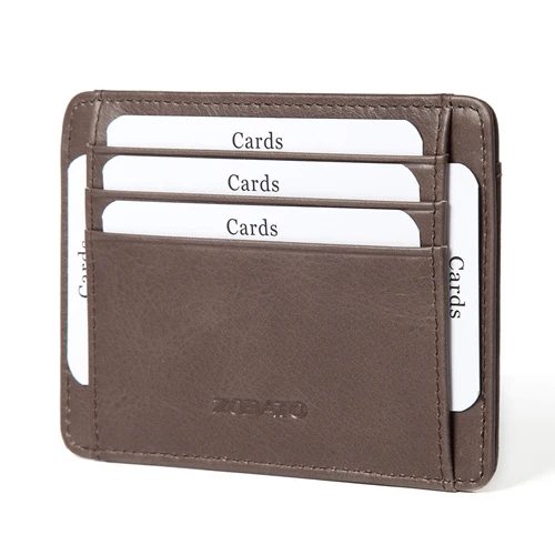 

Business Card Casual Wallets Genuine Leather Credit Card Men's Rfid Blocking Credit Card Holder For Men, Customized color