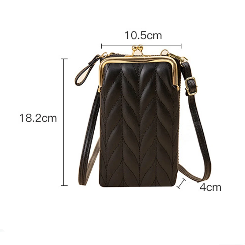 New Mobile Phone Bag Female Korean Fashion Multifunctional Crossbody Shoulder Zipper Pure Color Simple Mini Wallet, 5 colors
New Mobile Phone Bag Female Korean Fashion Multifunctional Crossbody Shoulder Zipper Pure Color Simple Mini Wallet, 5 colors