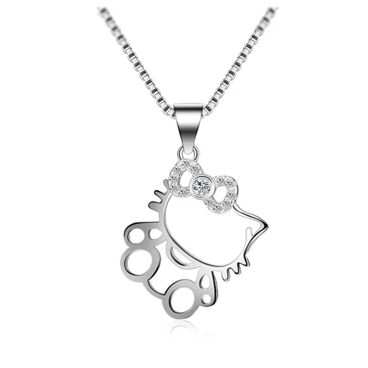 CHENGYI 2022 Necklace Cute Cat Hollowed Out Silver Charm Pendant Necklace Jewelry
CHENGYI 2022 Necklace Cute Cat Hollowed Out Silver Charm Pendant Necklace Jewelry