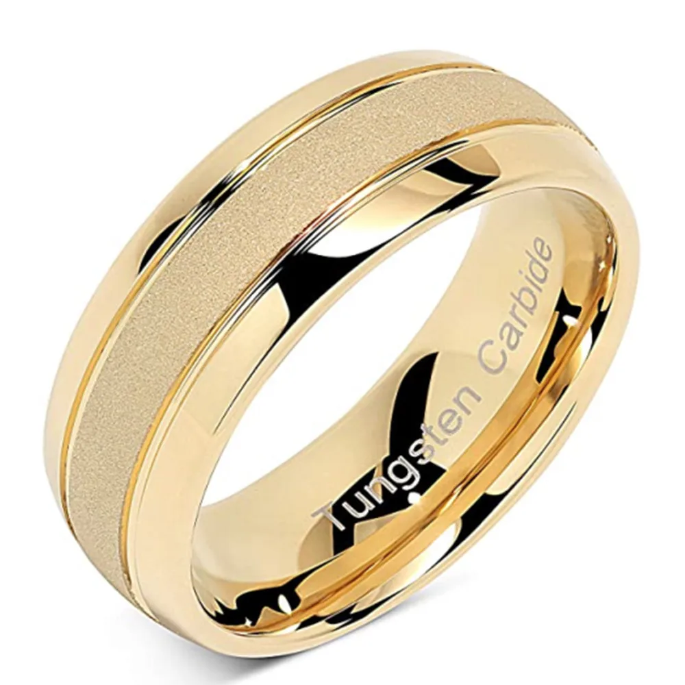7 Days Delivery 8mm Tungsten Steel Ring Curved Two-line Rough Sand Men's Ring Jewelry
7 Days Delivery 8mm Tungsten Steel Ring Curved Two-line Rough Sand Men's Ring Jewelry