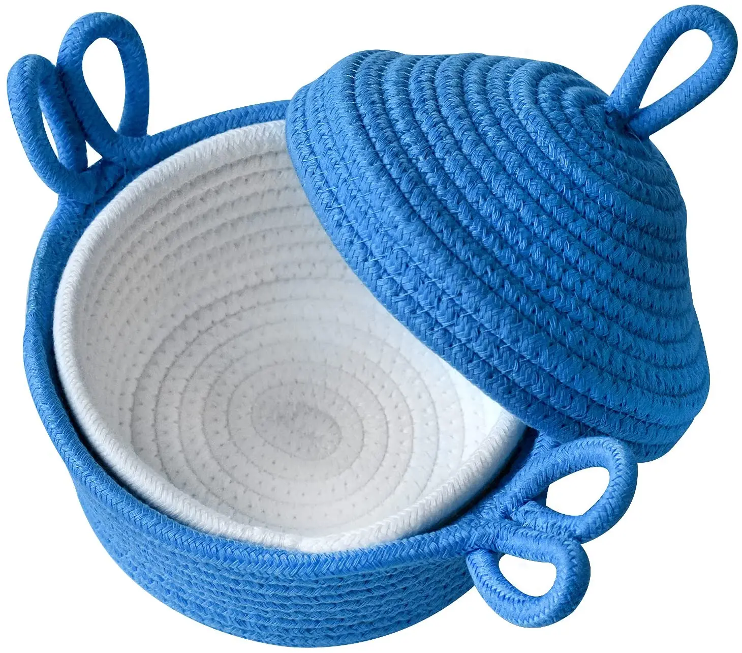 Natural material Colors High Quality Customized Cotton Rope Storage Basket with lid set of 2, Customized color
Natural material Colors High Quality Customized Cotton Rope Storage Basket with lid set of 2, Customized color
