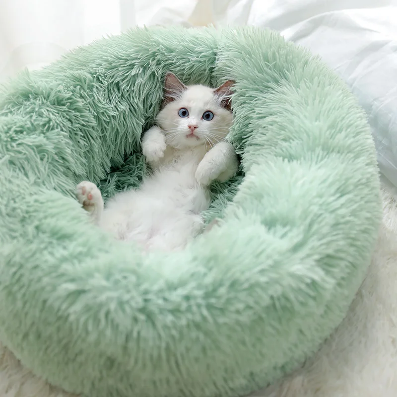 Dog Pet Bed Kennel Round Cat Winter Warm Dog House Sleeping Bag Long Plush Super Soft Pet Bed Puppy Cushion Mat Cat Supplies
Dog Pet Bed Kennel Round Cat Winter Warm Dog House Sleeping Bag Long Plush Super Soft Pet Bed Puppy Cushion Mat Cat Supplies