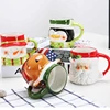 Christmas Mug 400ml Creative 3D Animal Modeling Couple Coffee Cup Breakfast Milk Cup Festival Gift Cup