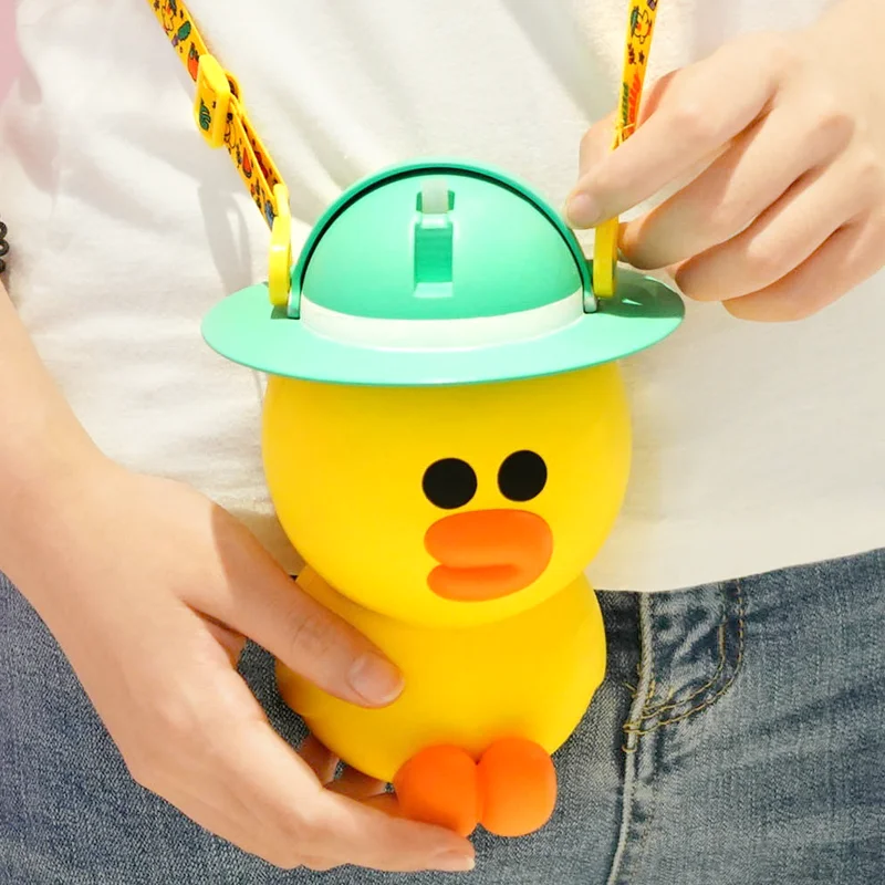 Sally chicken net red straw cup girl heart ins cute cartoon water cup super cute student baby child line friends, Yellow
Sally chicken net red straw cup girl heart ins cute cartoon water cup super cute student baby child line friends, Yellow