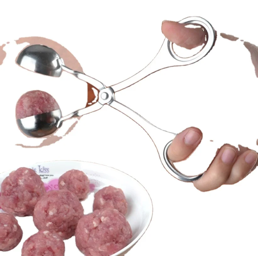 Potato Ball Small Home-made Shrimp Ball Creative Ball Maker Labor-saving Meatball Round Digging Spoon, Silver
Potato Ball Small Home-made Shrimp Ball Creative Ball Maker Labor-saving Meatball Round Digging Spoon, Silver