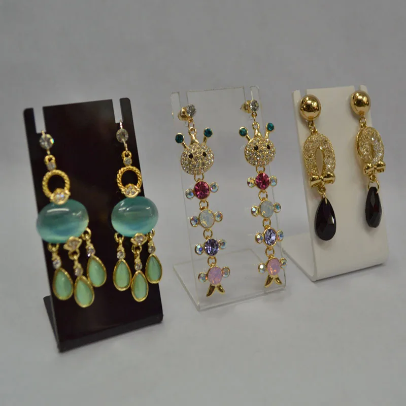 Acrylic L-shaped 4*7.5cm earrings studs hanging storage rack jewellery holder jewelry display props 3 color
Acrylic L-shaped 4*7.5cm earrings studs hanging storage rack jewellery holder jewelry display props 3 color