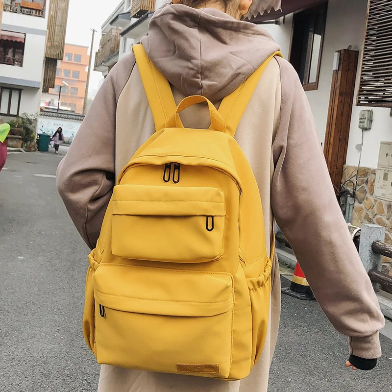 2019 New Waterproof Canvas Backpack Female Multi Pocket Travel Backpack Large Capacity School Bag for Teenage Girls, Yellow/orange/black/green
2019 New Waterproof Canvas Backpack Female Multi Pocket Travel Backpack Large Capacity School Bag for Teenage Girls, Yellow/orange/black/green