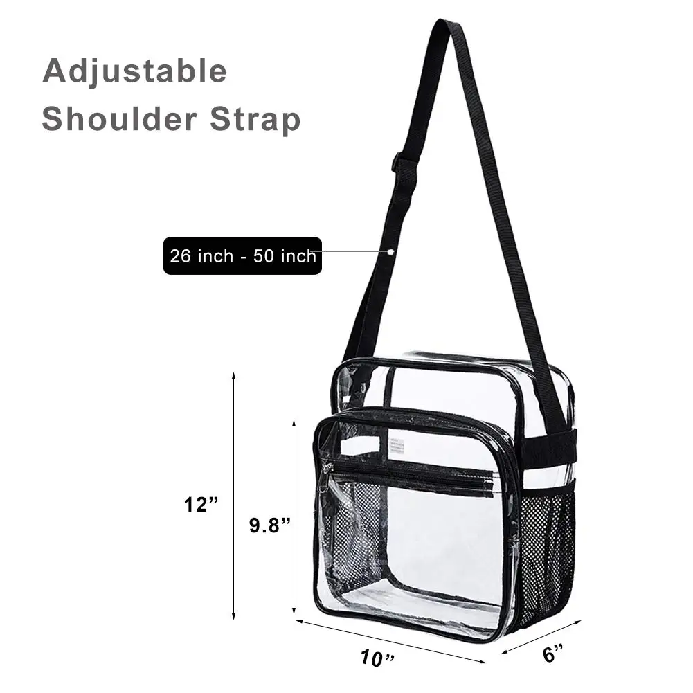 Custom Transparent Women Handbag Pvc Zipper Tote Bag Duffle for Packaging with Handle and Shoulder Strap
Custom Transparent Women Handbag Pvc Zipper Tote Bag Duffle for Packaging with Handle and Shoulder Strap
