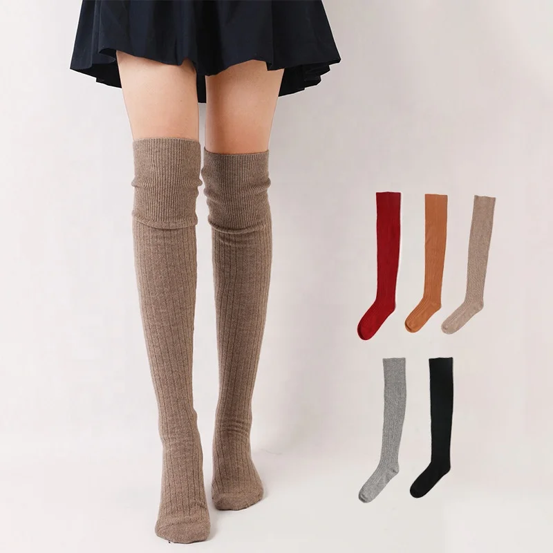 custom design logo black casual fashion knee high cashmere socks japanese korean ladies long slouch tube winter bedroom stocking, 5 colors
custom design logo black casual fashion knee high cashmere socks japanese korean ladies long slouch tube winter bedroom stocking, 5 colors