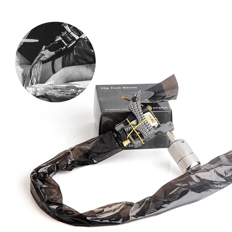 Good quality disposable black plastic clipcord cover for tattoo machine clipcord bag
Good quality disposable black plastic clipcord cover for tattoo machine clipcord bag