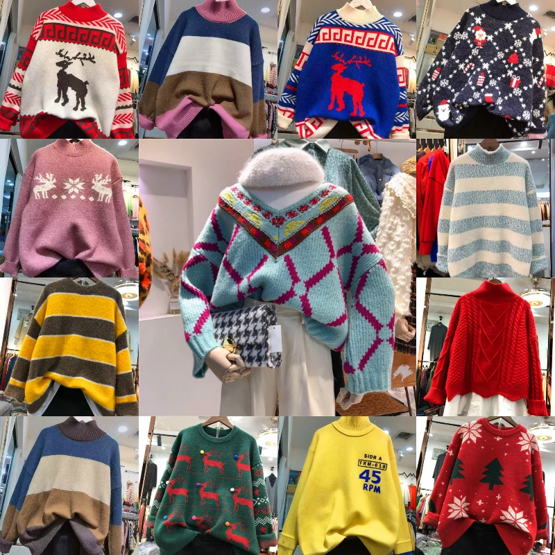 Han edition fashion women's clothing autumn winter sweater on the new brand-new inventory tail goods miscellaneous sweater whole
Han edition fashion women's clothing autumn winter sweater on the new brand-new inventory tail goods miscellaneous sweater whole