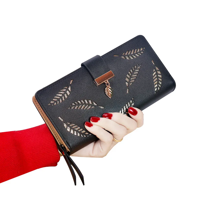 Women's wallet hollow leaf Wallet Zipper long card bag hand bag woman handbag lady brand
Women's wallet hollow leaf Wallet Zipper long card bag hand bag woman handbag lady brand