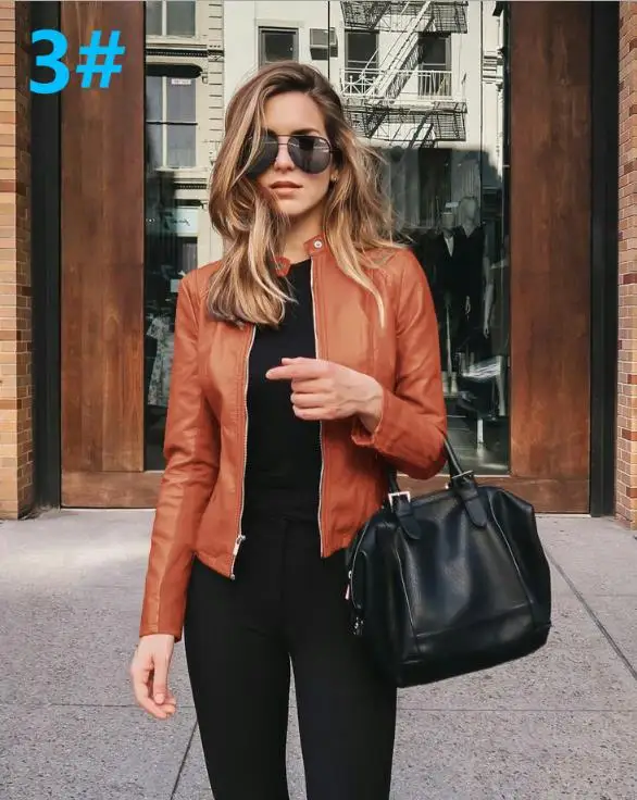 Hot sale autumn winter women fashion leather PU suit coat, Brown / black / customized
Hot sale autumn winter women fashion leather PU suit coat, Brown / black / customized