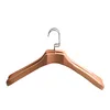 Factory wholesale price custom logo wide non-slip shoulder clothes coat hanger for women