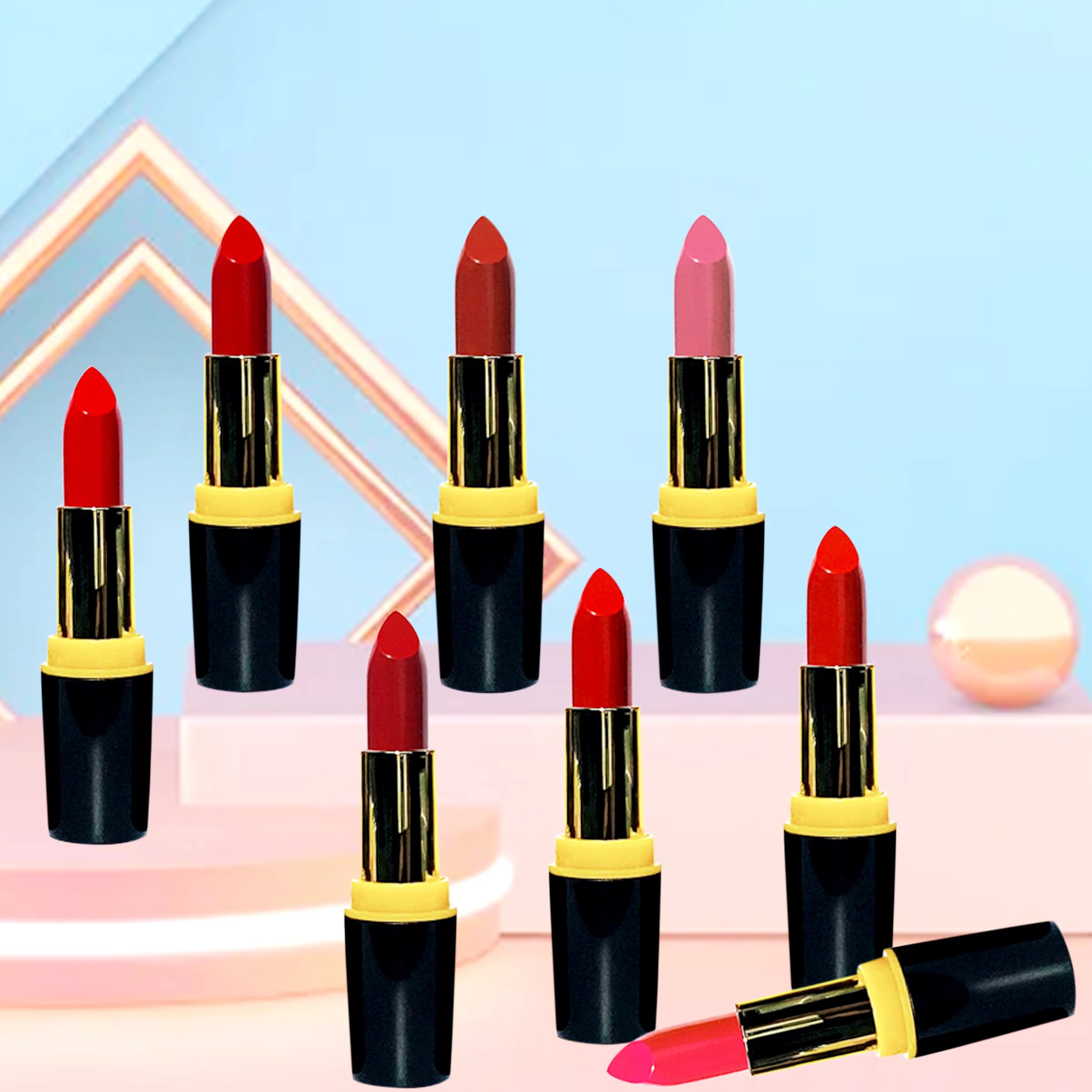 wholesale make your own brand waterproof matte cosmetic lipstick custom logo long lasting lipstick, 8 colors 
wholesale make your own brand waterproof matte cosmetic lipstick custom logo long lasting lipstick, 8 colors