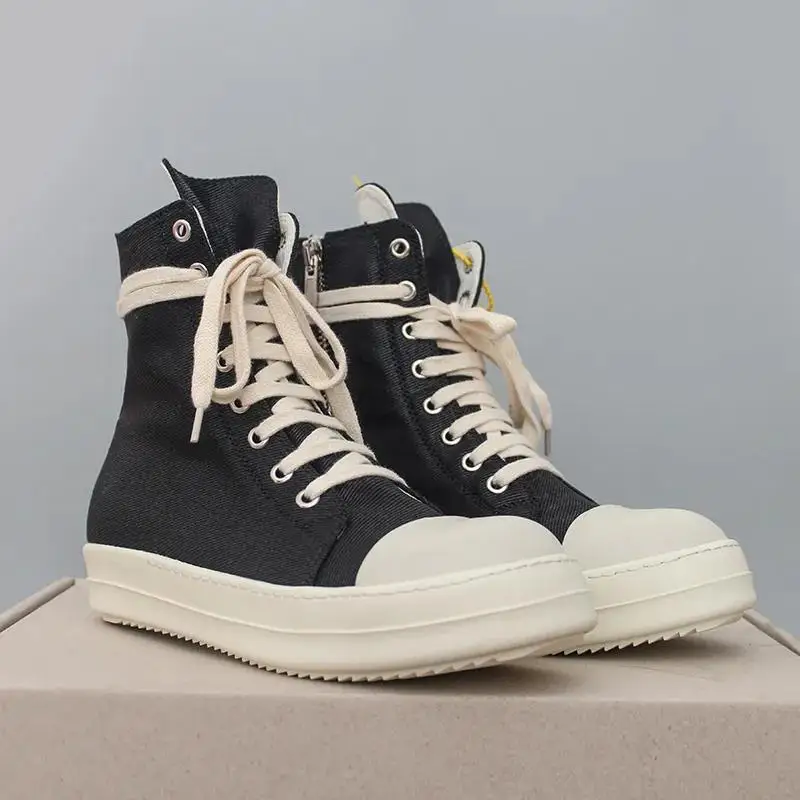 New Wholesale Casual Custom Canvas Flat Canvas Casual Womens Men's Plus Size Pink Rick Owens High Boots Martin Boots Shoes
New Wholesale Casual Custom Canvas Flat Canvas Casual Womens Men's Plus Size Pink Rick Owens High Boots Martin Boots Shoes