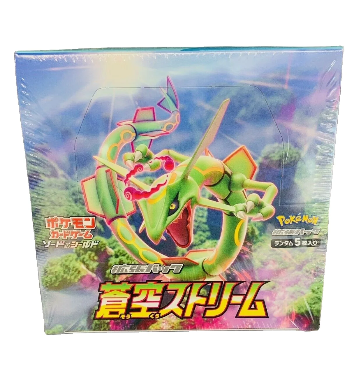 free shipping PTCG Pokemon Card Game Blue Sky Stream Booster Box s7R Japanese Version Rayquaza, Green
free shipping PTCG Pokemon Card Game Blue Sky Stream Booster Box s7R Japanese Version Rayquaza, Green