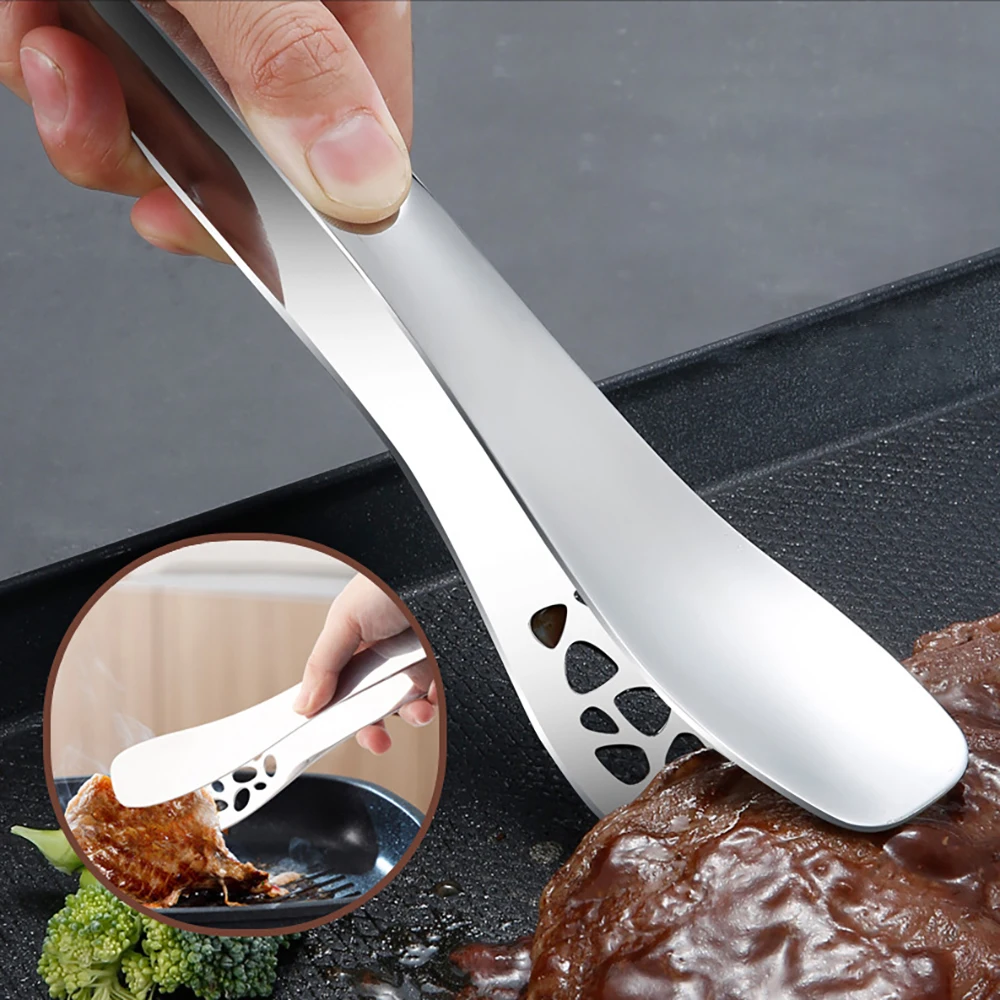 Thickened 304 Stainless Steel Food Clip Multifunctional Buffet Cooking Tool Anti Heat Bread Clip Pastry Clamp
Thickened 304 Stainless Steel Food Clip Multifunctional Buffet Cooking Tool Anti Heat Bread Clip Pastry Clamp